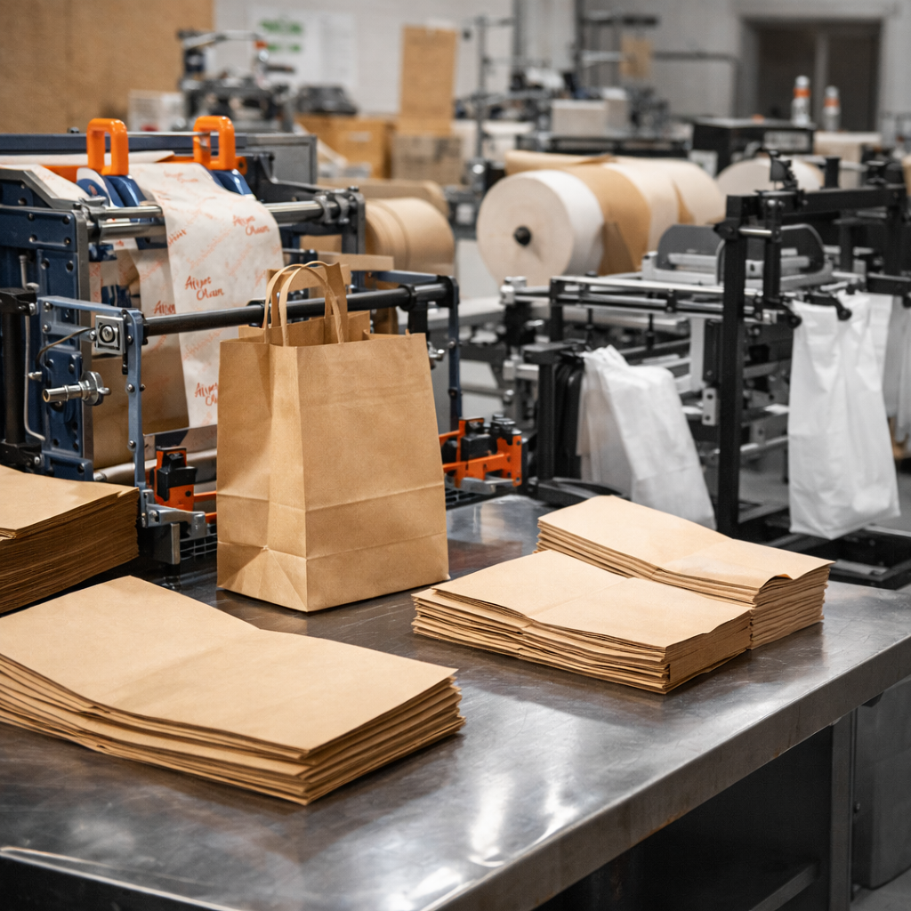 kese kağıdı kraft kağıt çanta üretimi